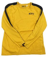 Žluto-černé triko s nápisem C&A