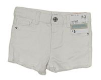 Bílé riflové mid rise kraťasy Denim Co. 