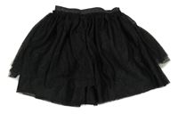Černá třpytivá tylová sukně H&M