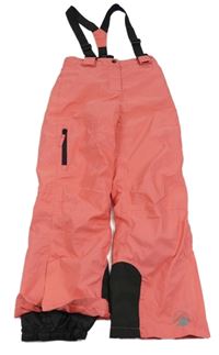 Nové - Lososové šusťákové funkční oteplovačky s odepínacími kšandami Crivit 