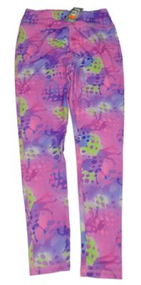 Nové - Barevné vzorované sportovní legíny Dunnes