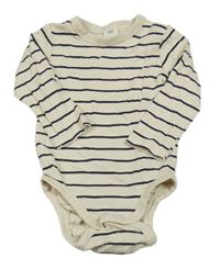 Béžovo-černé pruhované body H&M