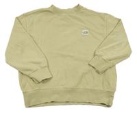 Béžová oversize mikina s nášivkou Zara