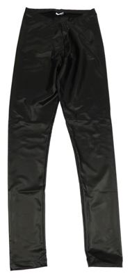 Černé koženkové legíny Zara