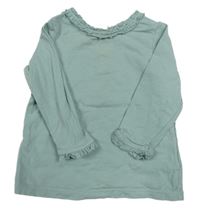 Světlemodré triko s volánky H&M