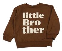 Hnědá mikina s nápisem H&M