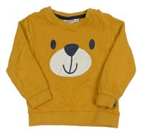 Okrová mikina s medvídkem Liegelind