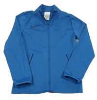 Modrá propínací funkční sportovní mikina s logem Nike