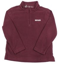 Vínová fleecová funkční mikina s logem Regatta