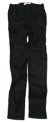 Černé koženkové tregíny New Look