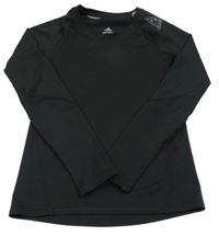 Černé thermo triko s logem Adidas