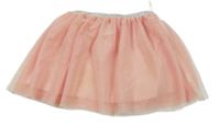 Světlerůžová tylová sukně C&A