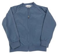 Modrošedá šusťáková jarní bunda Next