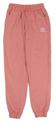 Broskvové tepláky s logem Adidas