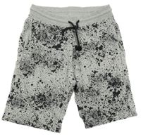 Šedo-černé vzorované teplákové kraťasy H&M
