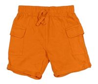 Oranžové cargo teplákové kraťasy Nutmeg 