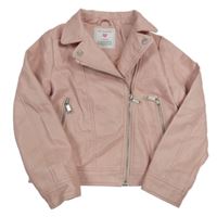 Světlerůžový koženkový podzimní crop křivák PRIMARK