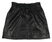 Nové - černá paper bag koženková sukně St. Bernard
