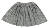 Šedá melírovaná plisovaná sukně WE