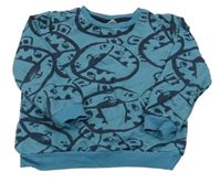 Modrá mikina s tygry so cute