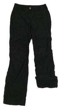 Černé podšité kalhoty POCOPIANO