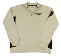 Smetanovo-černá mikina s nápisem - Gryffindor - Harry Potter M&S