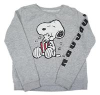 Šedá melírovaná mikina se Snoppym H&M