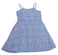 Modré květované lehké šaty Primark