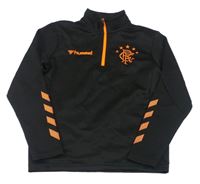 Černá sportovní mikina s výšivkou Hummel