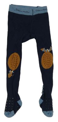 Tmavomodré punčocháče s drakem