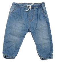 Modré lehké jogger cuff rifle H&M