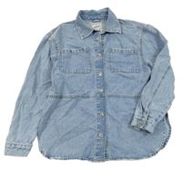 Modrá riflová košilová bunda Page One Young