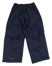 Tmavomodré šusťákové podšité funkční kalhoty Mountain Warehouse