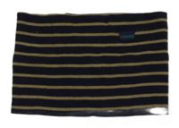 Tmavomodro-hnědý pruhovaný nákrčník