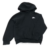 Černá mikina s logem a kapucí Nike