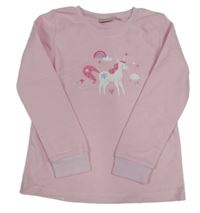 Růžová pyžamová mikina s jednorožcem Alive