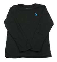 Černé triko s výšivkou