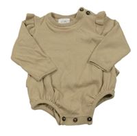 Hnědé pletené body s volánky F&F