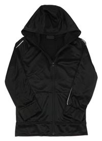 Černá sportovní propínací mikina s kapucí Ergeenomixx