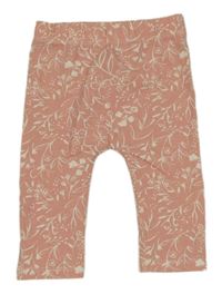 Růžové květované legíny George