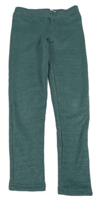 Tmavozelené třpytivé zateplené tregíny Okaidi