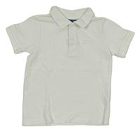 Bílé polo tričko s výšivkou