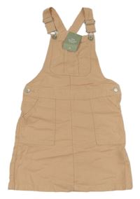 Nové - Meruňkové riflové laclové šaty H&M