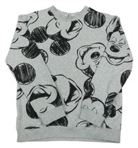 Šedá melírovaná mikina s Mickeym H&M