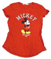 Červené tričko s Mickeym H&M