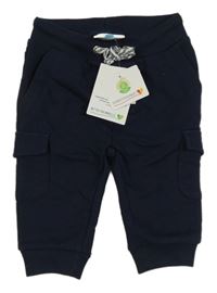 Nové - tmavomodré tepláky s kapsami Topomini