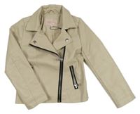 Nové - světlebéžový koženkový křivák only