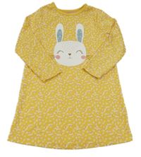 Žlutá vzorovaná noční košile s králíkem George