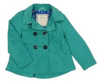 Zelený šusťákový jarní kabát 