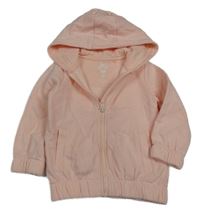 Světlerůžová propínací mikina s kapucí F&F